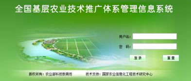 全國基層農(nóng)業(yè)技術(shù)推廣體系管理信息系統(tǒng) 登錄與高效推廣指南